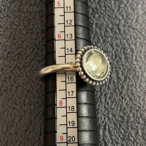 PANDORA Autumn Skies Stackable Ring with Green Amethyst. Size 7. - Picture 5 of 6